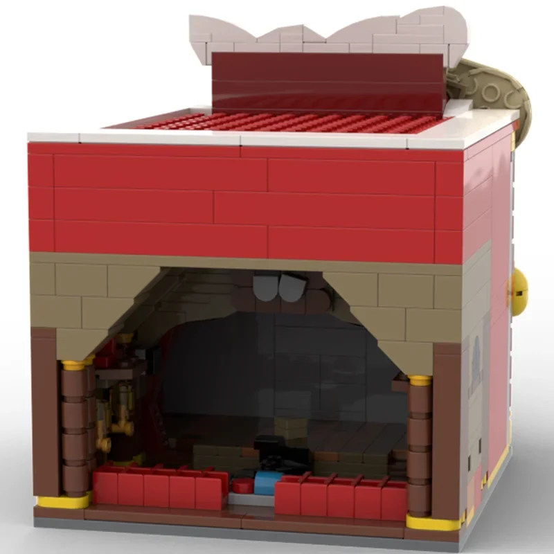 العمارة الجديدة عرض الشارع Moc اللبنات نادي البطريق مربع التكنولوجيا وحدة الطوب نموذج هدية عيد الميلاد لعبة لتقوم بها بنفسك مجموعة الجمعية