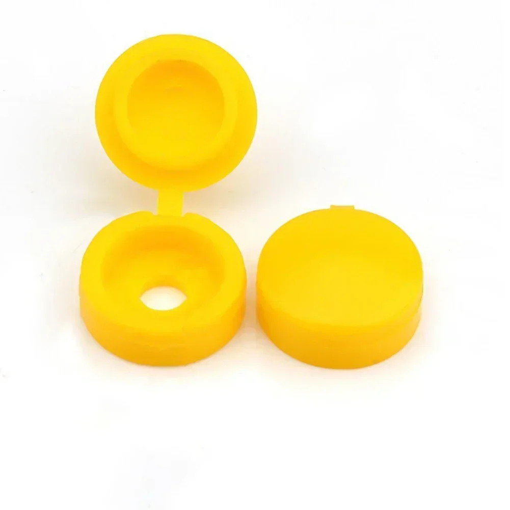 36pcs + Cover 12pcs Screws For Car Number Plate Decor Vehicle License Plate Fittings 7*20mm White/ Black/ Yellow Accessories