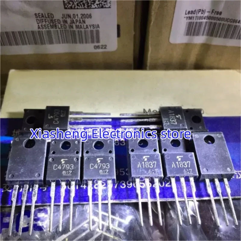 Nuevo Original 5 pares 2SA1837 A1837 + 2SC4793 C4793 TO-220F Transistor amplificador de Audio en Stock