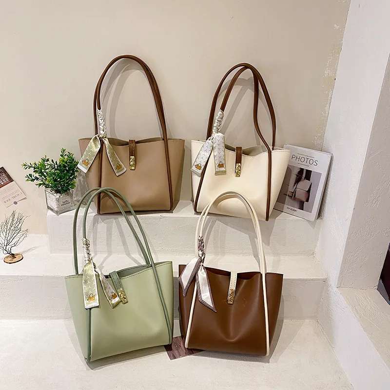 Women Luxury Brand Handbags DIY Handmade Bags Set Design Tote Bag Classical Soft Leather Bucket Bag for Female