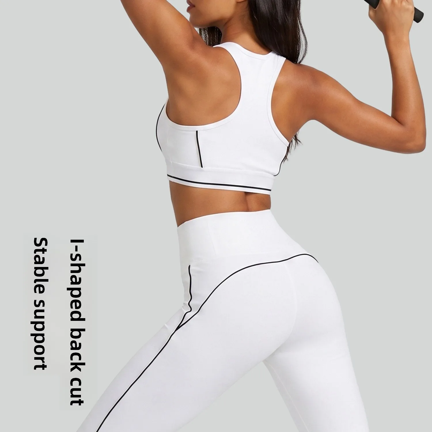 2026 New High Waist Yoga Tummy Control Push Up Leggings Sports 2 Piece Outfit for Fitness Running Workout Women Gym Training