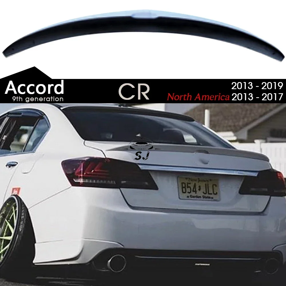 Spoiler Posteriore Per Bagagliaio Con Stampa Effetto Fibra Di Carbonio Nera Per Honda Accord 9A Generazione Cr CR1 CR2 CR3 CR4 CR5 CR6 CR7 2013 - 2017