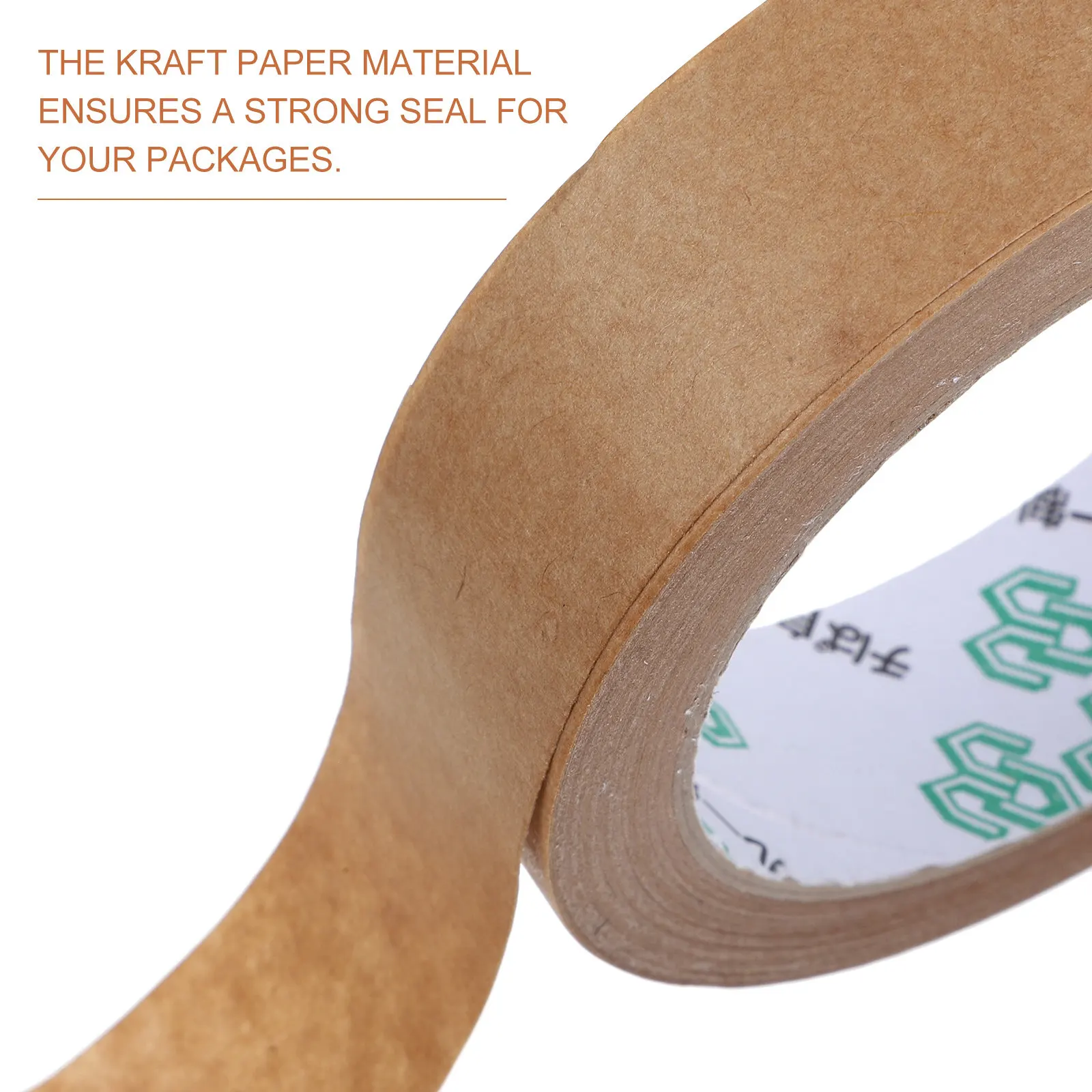 2 Rolls Writable Kraft Paper Packing Tape Heavy Duty Self Adhesive Sealing Tape for Boxes Packaging Shipping Mailing DIY view 2