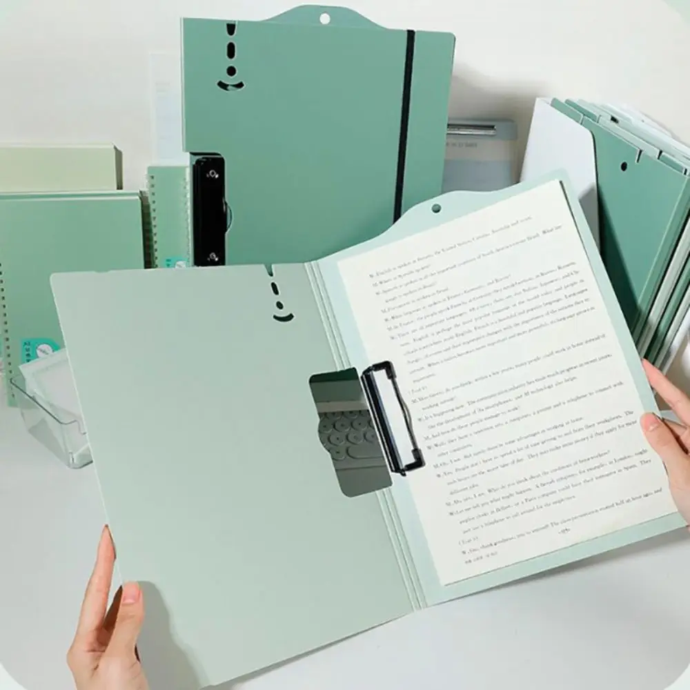 Cartella di file A4 con design creativo a cinghia, appunti multifunzione in PP, blocco note per ufficio scolastico