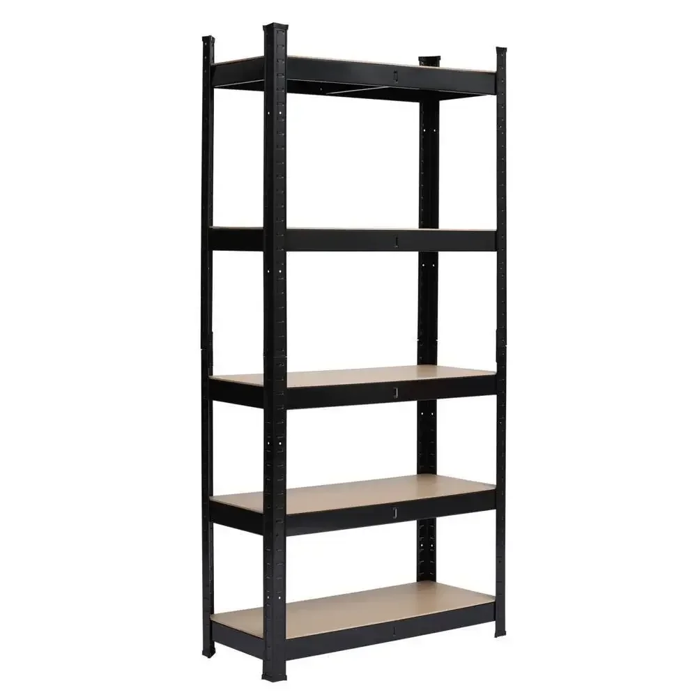 

%a 5 Tier Boltless Metal Shelves Storage Shelf Garage Black