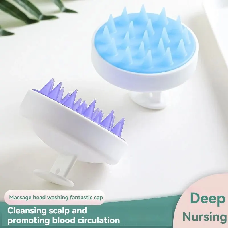 Massage Comb Scalp Cleansing Soft Bath Massage Brush Adult Baby Shampoo Massage Comb Silicone Comb Hairdressing Tools image 2