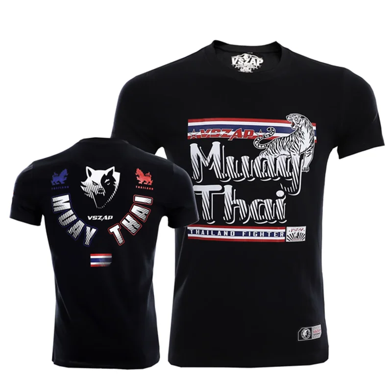 Herren Damen T-Shirt Outdoor Muay Thai Trainingsanzug Mode Schnelltrocknend Atmungsaktiv Gym Kurzarm Rundhals Lässiges Sommer-Oberteil – Detail 10