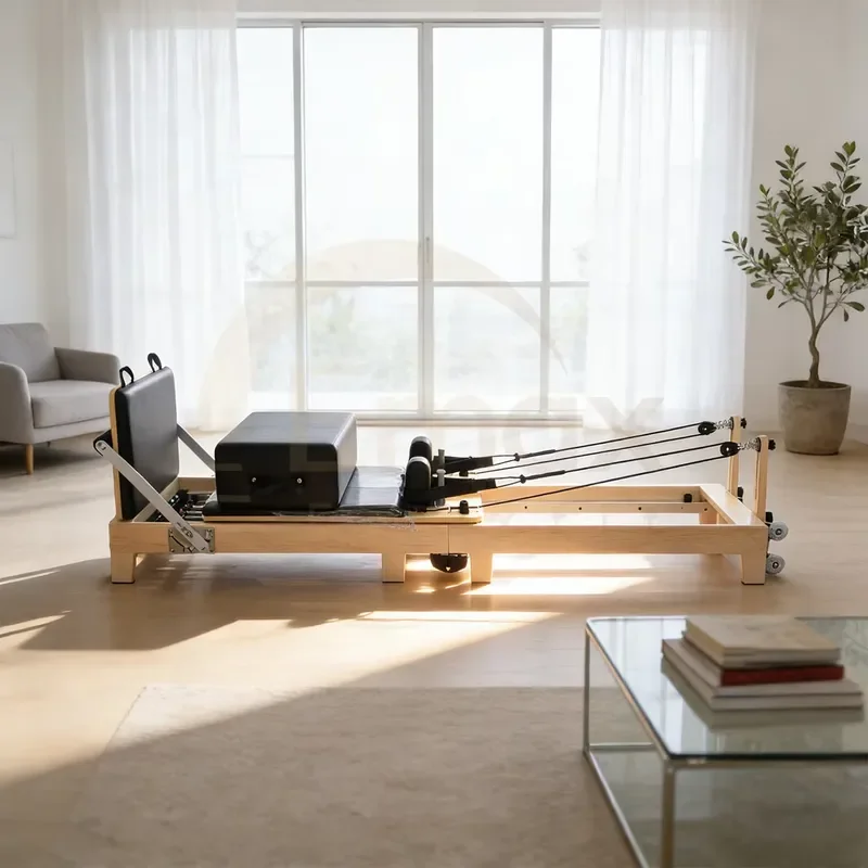 for Professional Factory Direct Sales ISO CE Certified Maple Folding Pilates Reformer Machine with Box on Sale