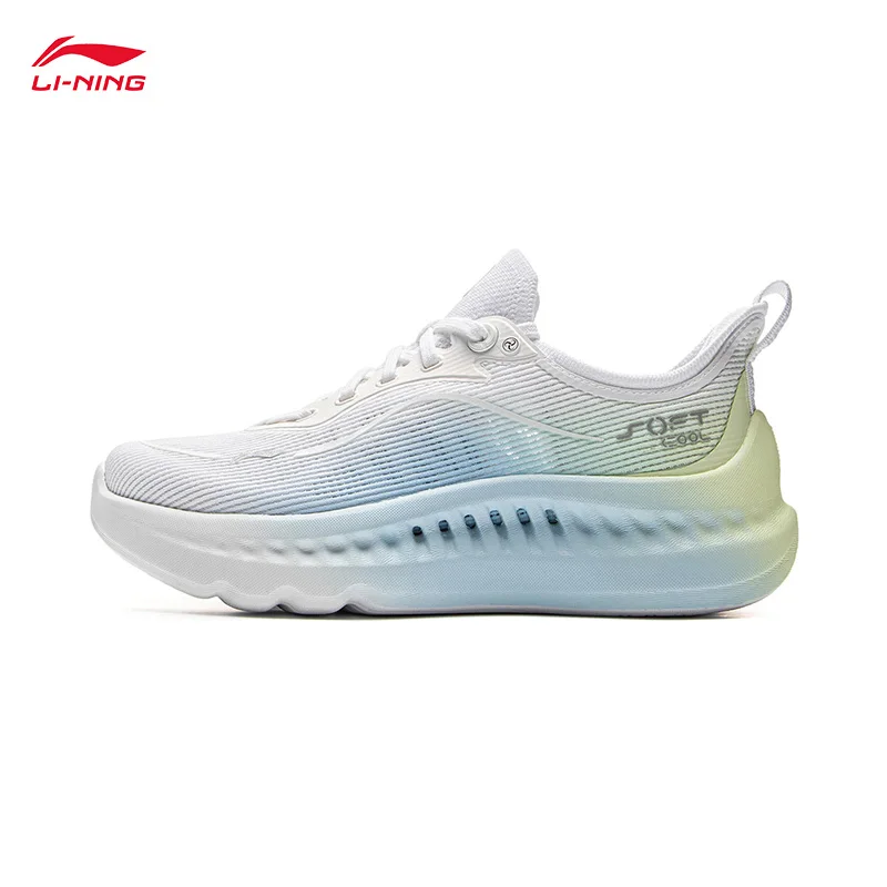 

LI-NING SOFT COOL 2, женская обувь для образа жизни, повседневная дышащая прогулочная обувь COOL SHELL, модные мягкие кроссовки AGLV010