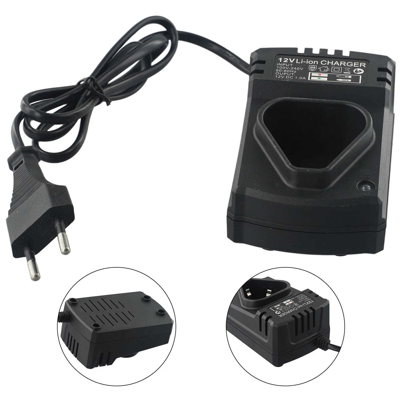 Imagem -02 - Carregador Recarregável do Li-íon para a Furadeira Elétrica 12v dc E.u. ue Apoio 110240v Chave de Fenda do Lítio