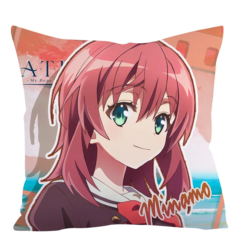 ATRI بلدي عزيزي لحظات تأثيري كيس وسادة الخوخ الجلد المعانقة الجسم المخدة Dakimakura غطاء