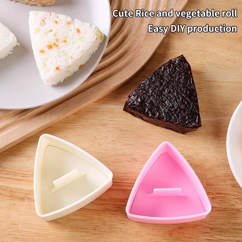 Diy Sushi Mold Onigiri Food Press Triangular Sushi Maker Mold Rice Pressing Tool Home Kitchen Bento Accessories Tools