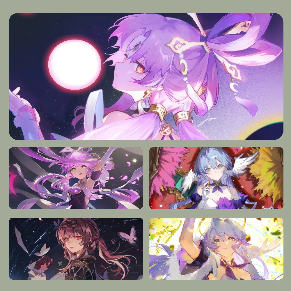 

HonkaiStar Mousepad Large Computer Gaming Accessories MousePads Desk Mats Anti-slip Laptop Soft Mouse Pad