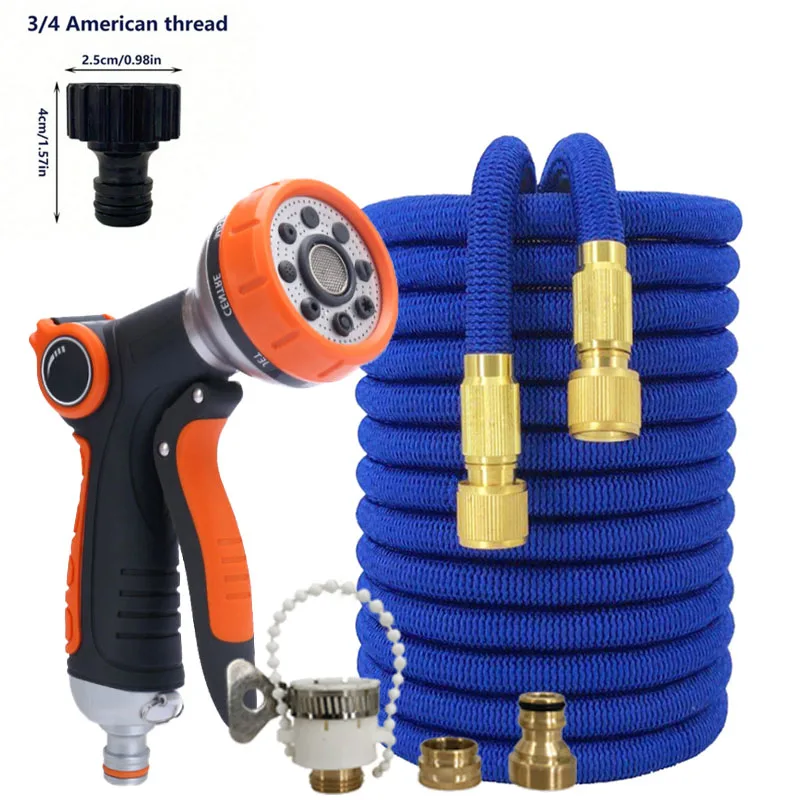 

Садовый шланг с регулируемым распылителем, шлангом для мойки автомобилей, садовый портативный пистолет высокого давления, 8-функциональный водяной пистолет, садовый шланг ﻿