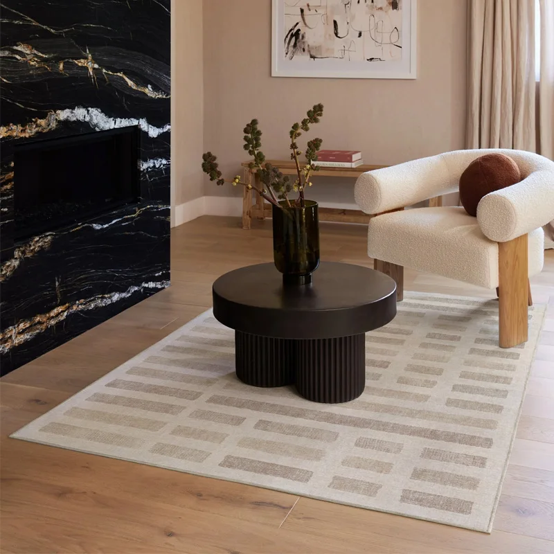 

Geometric Pattern Living Room Large Size Carpets Minimalist Design Art Bedroom Carpet Plaid Home Dedicated Rug Study Rugs Tapete
