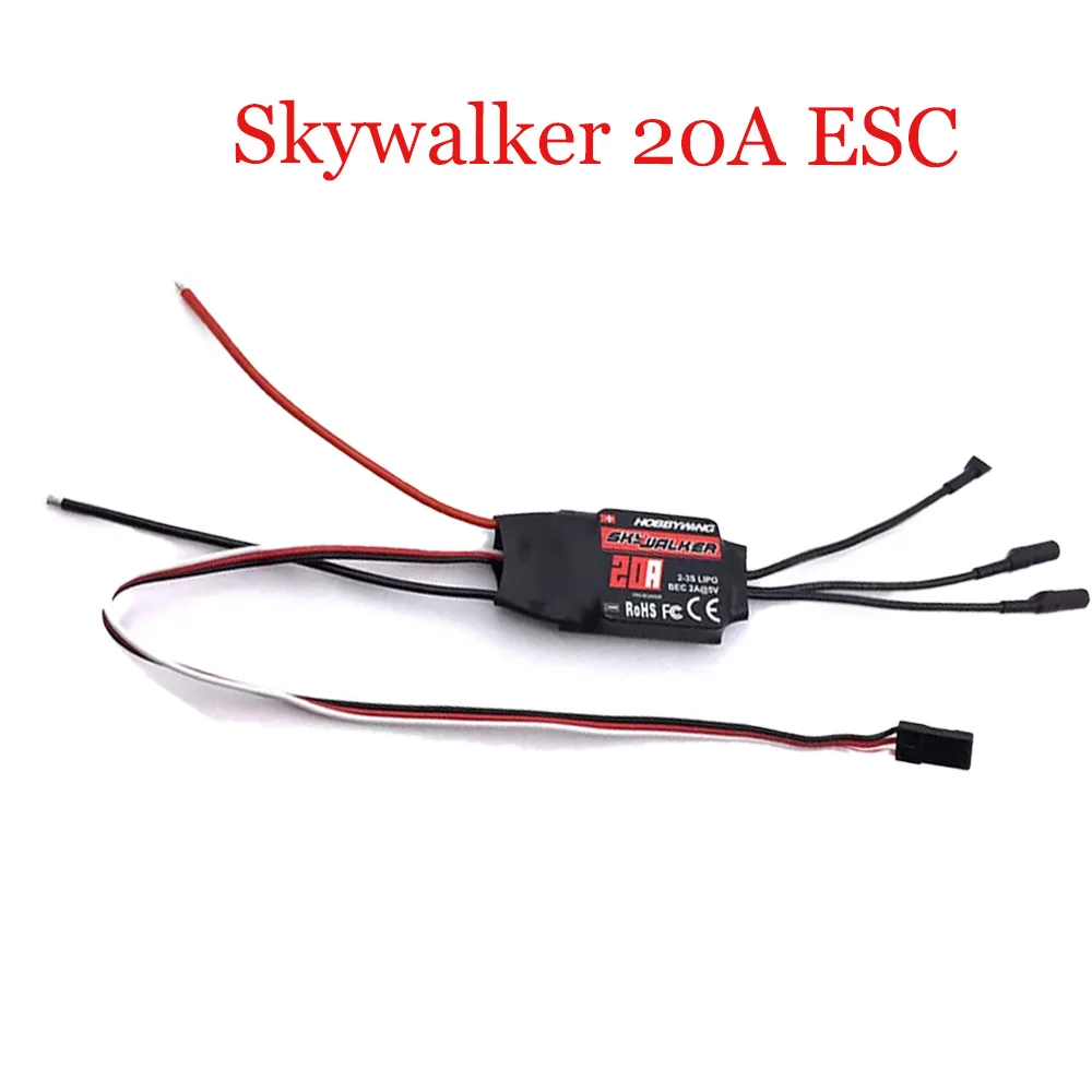 A Hobbywing Skywalker 40A 50A 60A 80A 15A 20A 30A ESC Speed Controller For RC Airplanes Helicopter Quadcopter