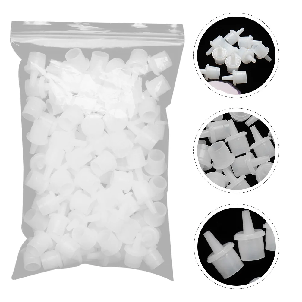 

100pcs Eyelash Tips Micro Nozzle Replacement Fine Tip Dispenser Caps Glue Extender Craft Supplies Glue Applicator
