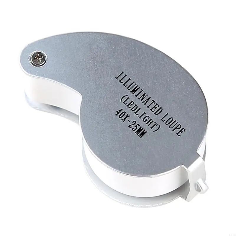 L1EE Illuminated Jewelers Loupe Foldable Magnifier for