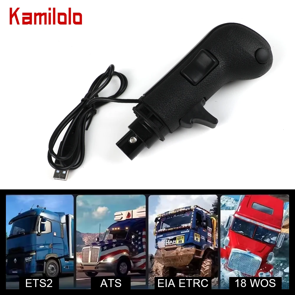 Kamilolo PC USB Simulator Shifter for ETS2 & ATS Euro Truck High Low Gear Simulator for Logitech G923, G29, G27, G25 joysticks