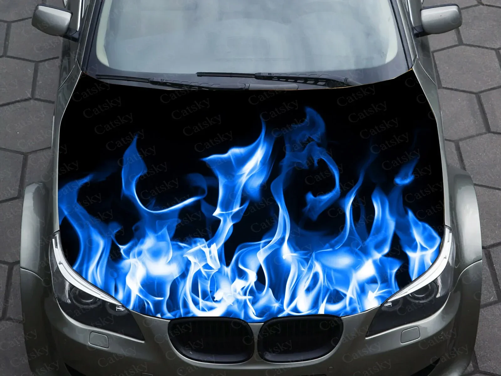 

flame Car Decal Graphics Vinyl decal Cover Pattern Packaging Decal custom DIY design Nightmare Skull Stickers