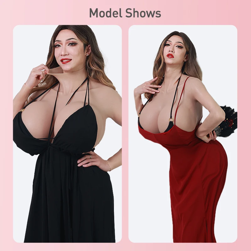 ROANYER Silicone C D E H S X Cup Boobs Forms Shemale Whole Body Suits With Arms Fake Breasts For Crossdresser Transgender