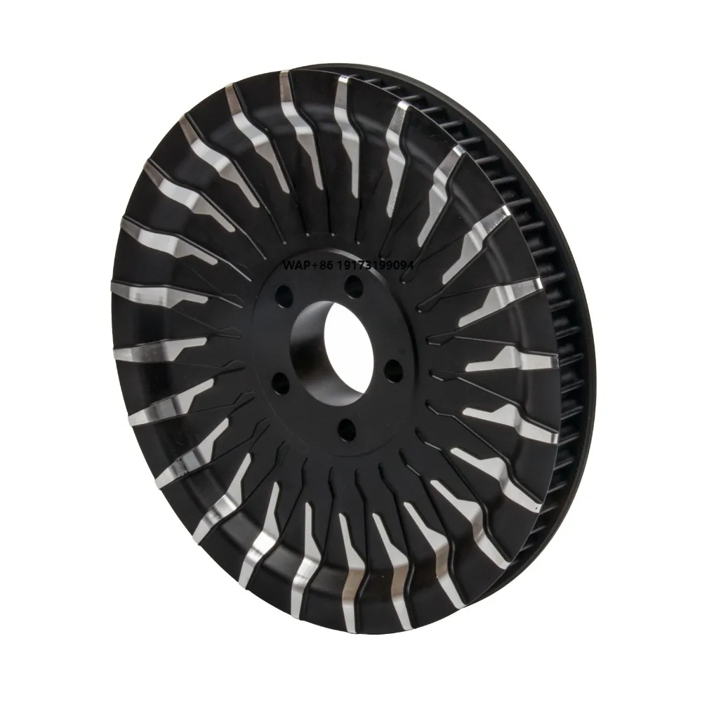 

Motorcycle Black Blade Pulley Matching Wheels for 2018+ Softail Models