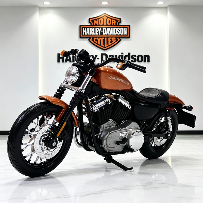 Maisto 1/18 Harley Davidson XL1200N Nightster 2007 Alloy Motorcycle Model Collection Shork-Absorber Off Road Autocycle Model