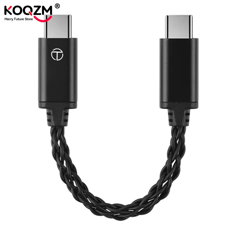 TRN TO Type C To Type C  Upgrade Cable Hifi Adapter Earphone lifier 8Strand Silver-Plated Wire For TRN TE PRO Phones