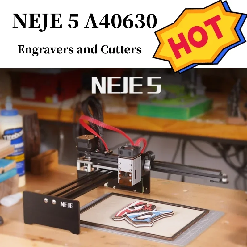 

Engrave and Cut with NEJE 5 A40630/N30820 Laser Engraving and Cutting Machine - Perfect for Woodworking