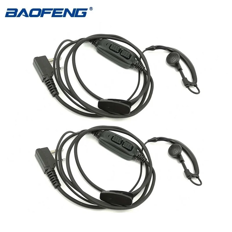 

2pcs Baofeng UV-82 2 Pin Walkie Talkie Earphone Dual PTT Earpiece Baofeng UV-82HP UV-82XH UV-8D DMR CB Radio Ecouteur Headset