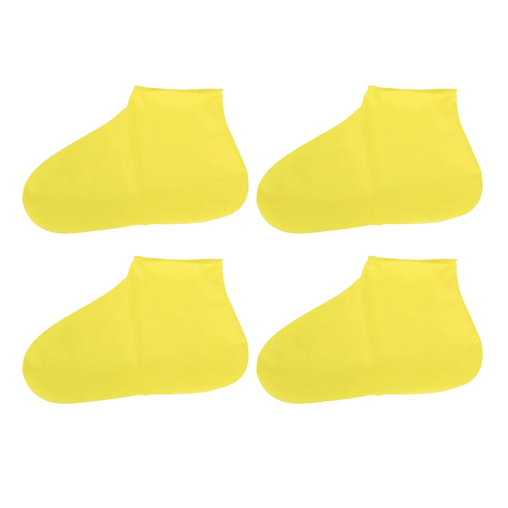 2 Pairs Latex Shoe Covers Convenient Camping Professional Shoes Protector Emulsion Protectors Rain Outdoor Accessory Supply