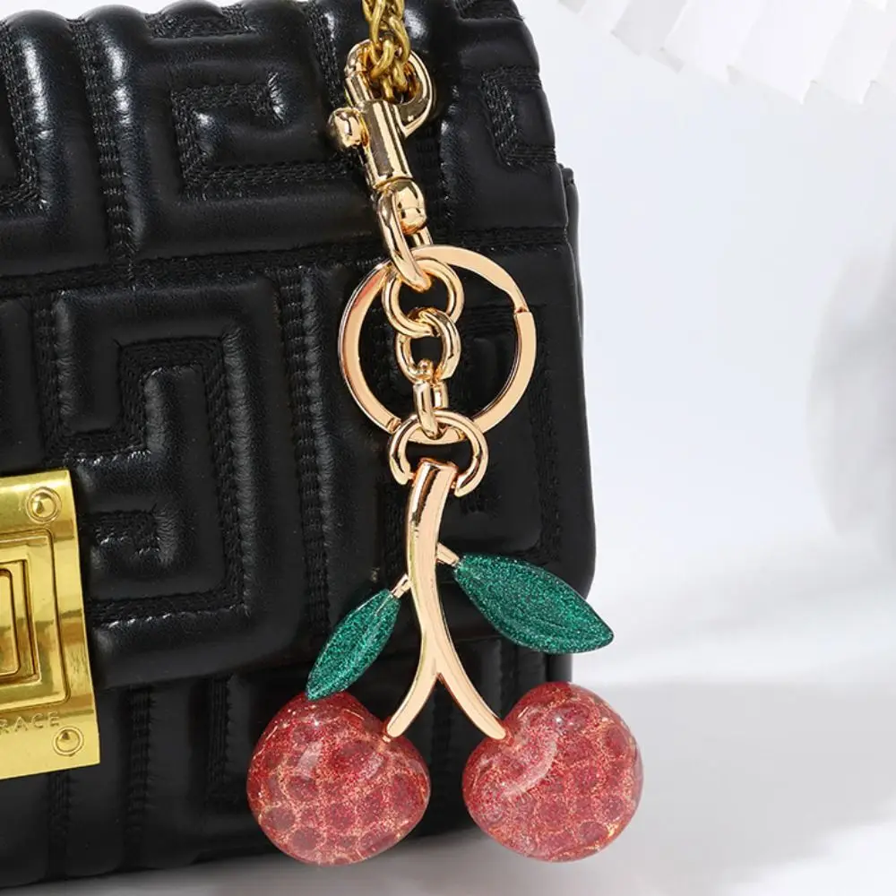 Модный брелок с вишневой вишней, красный подвесной рюкзак с подвеской в виде вишни, декоративная сумка для рюкзака