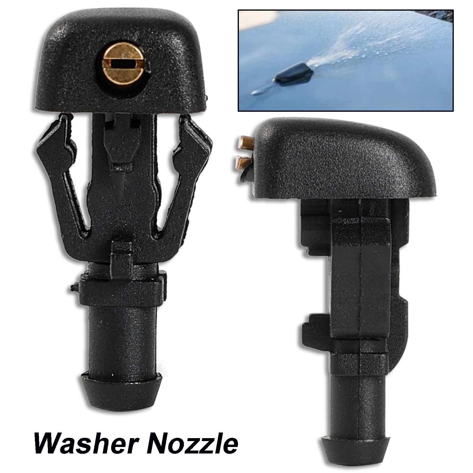 2Pcs/Set Front Windscreen Wiper Washer Spray Jet Nozzle For Ford Crown Victoria Econoline F-150 Taurus X Freestyle 500 Territory