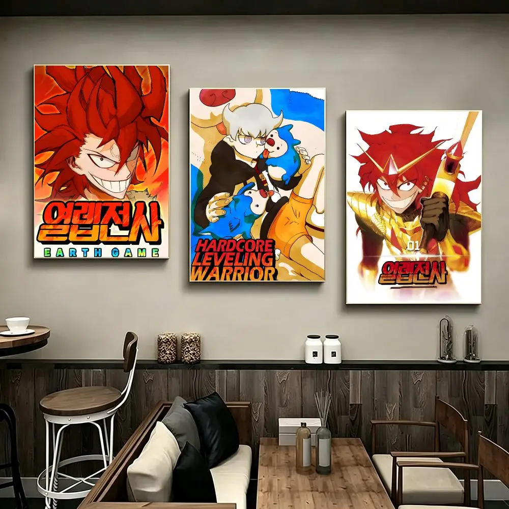Manhwa Hardcore Leveling Warrior Poster Poster HD Printing Modern Minimalist Style Wall Art Home Decor For Office Bedroom Gift