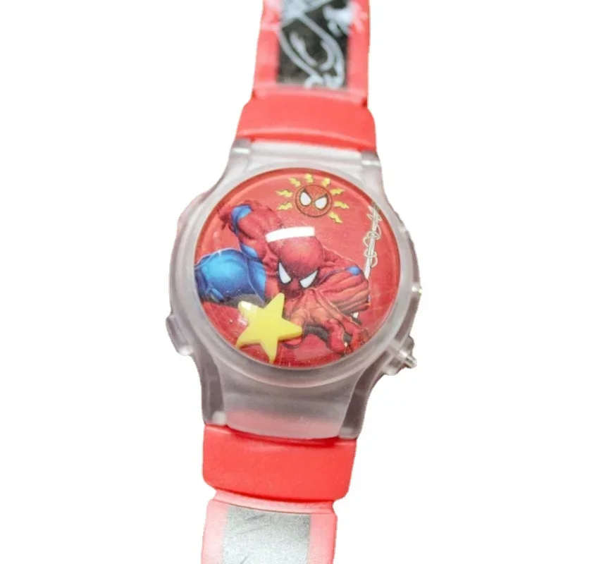 Jam Tangan Anak-anak Frozen Spiderman Jam Tangan Digital Silikon Flash LED Lucu Modis untuk Jam Tangan Kartun Anak Perempuan Laki-laki Jam Hadiah Mainan