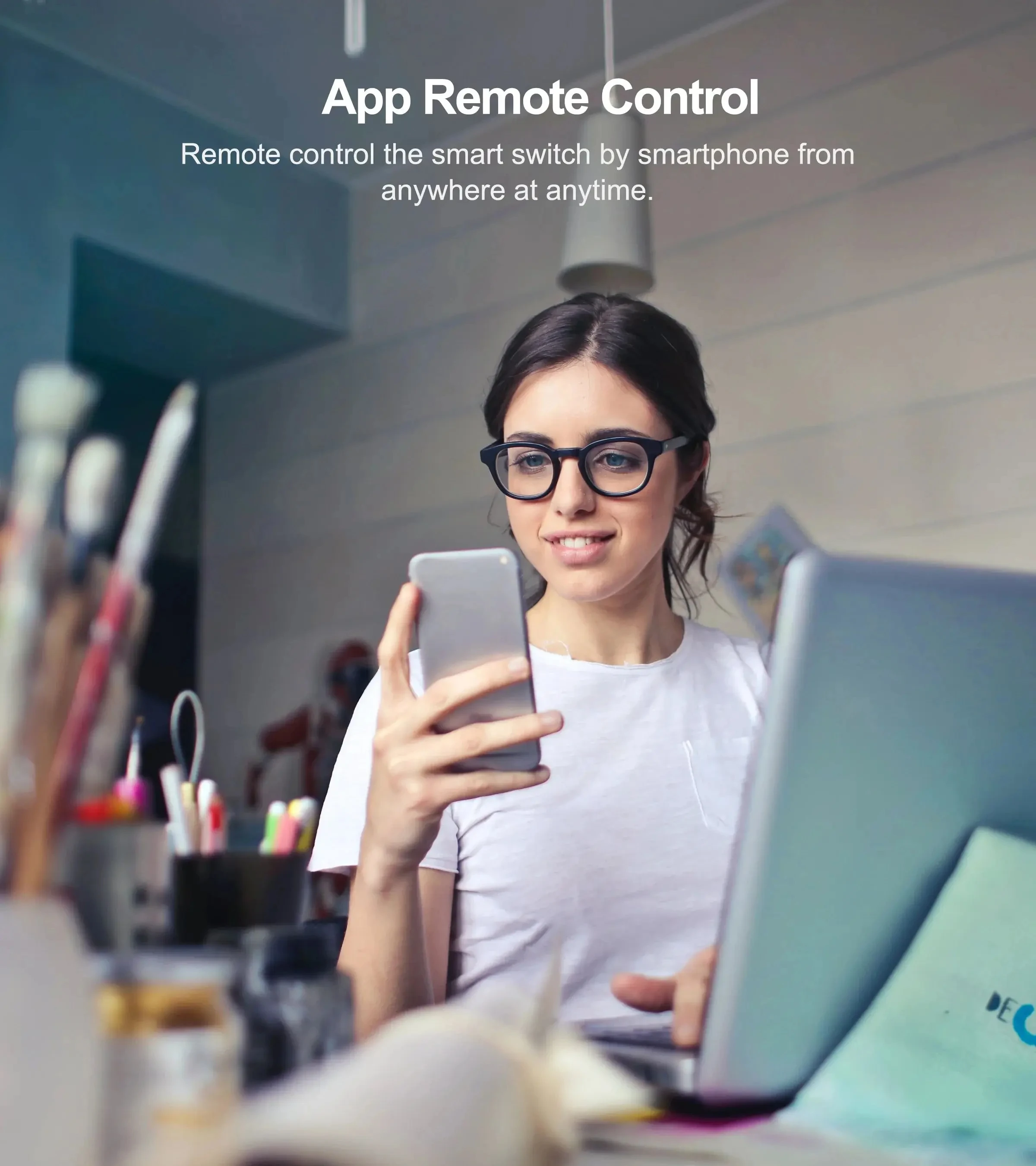 RF433 1/2/3 Gang No Neutral Wire Tuya US WiFi Smart Wall Switch Touch Sensor LED Light Switches Smart Home Alexa Google Home view 3