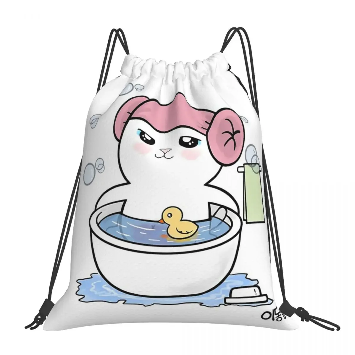 

Многофункциональные портативные рюкзаки на шнурке Bathtime плотная спортивная сумка с карманами для путешествий студентов