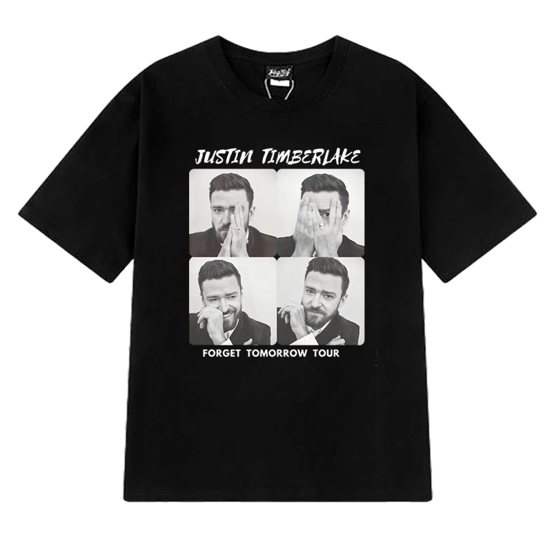 

Hot Sale Justin Timberlake World Tour 2025 T Shirt New Men Women vintage Oversized Tops Unisex 100% Cotton short sleeve T-shirts
