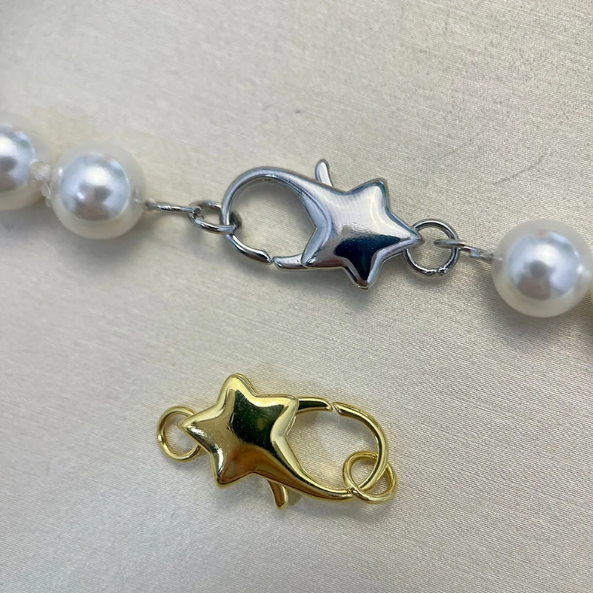 Plain Pentagram Jewelry Clasp, Brass 18K Gold Plated Findings for Handmade Necklace Bracelet DIY