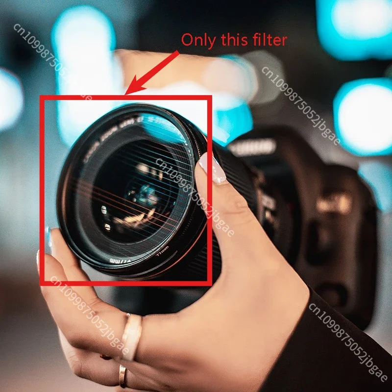 1PC Photography Rainbow Transparent Orange Blue Brushed Finish Wide-Screen Movie Effects Streak Filter for SLR Camrea