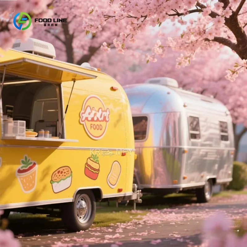 2025 CE Certified Fast Mobile Kitchen Bbq Trailer Truck Food Trailers Fully Equipped