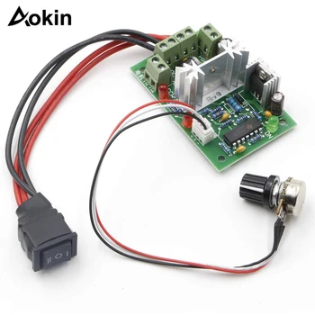 업그레이드된 조정 가능한 DC 모터 속도 PWM 컨트롤러, 반전 스위치, 10V, 12V, 24V, 30V, 120W