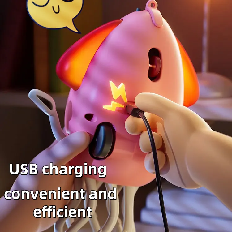 2025 الرقص الأخطبوط طفل ألعاب الحيوانات الأليفة الإلكترونية الكرتون التطوير التفاعلي تتحرك التعليم طفل لعبة هدية للأطفال