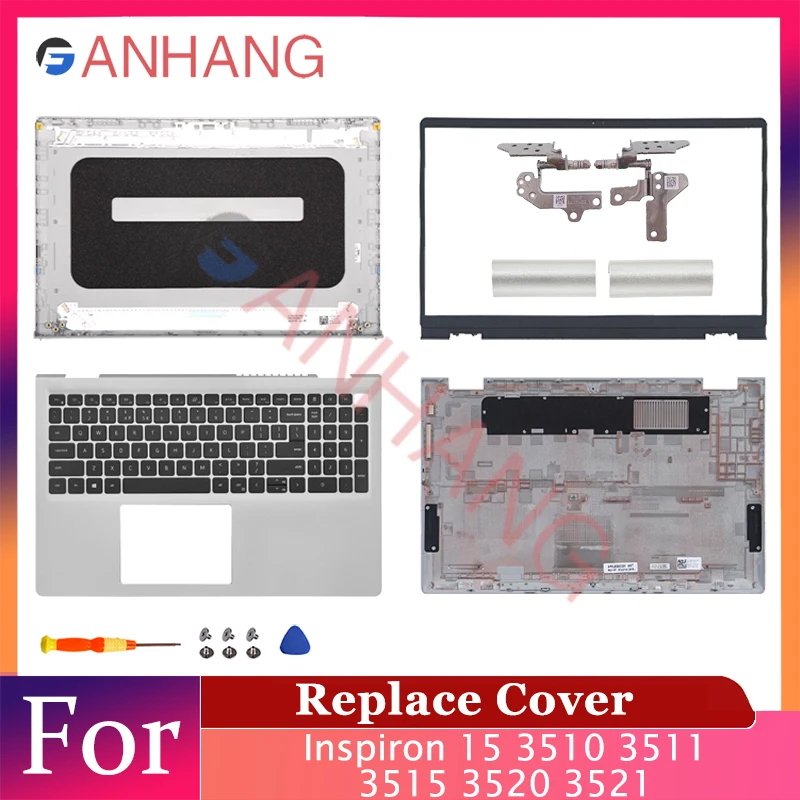 

New Laptop case For Inspiron 15 3510 3511 3515 3520 3521 TOP Case LCD Back Cover 0T4MT1 DDM9D 0WPN8 Front Bezel 09WC73