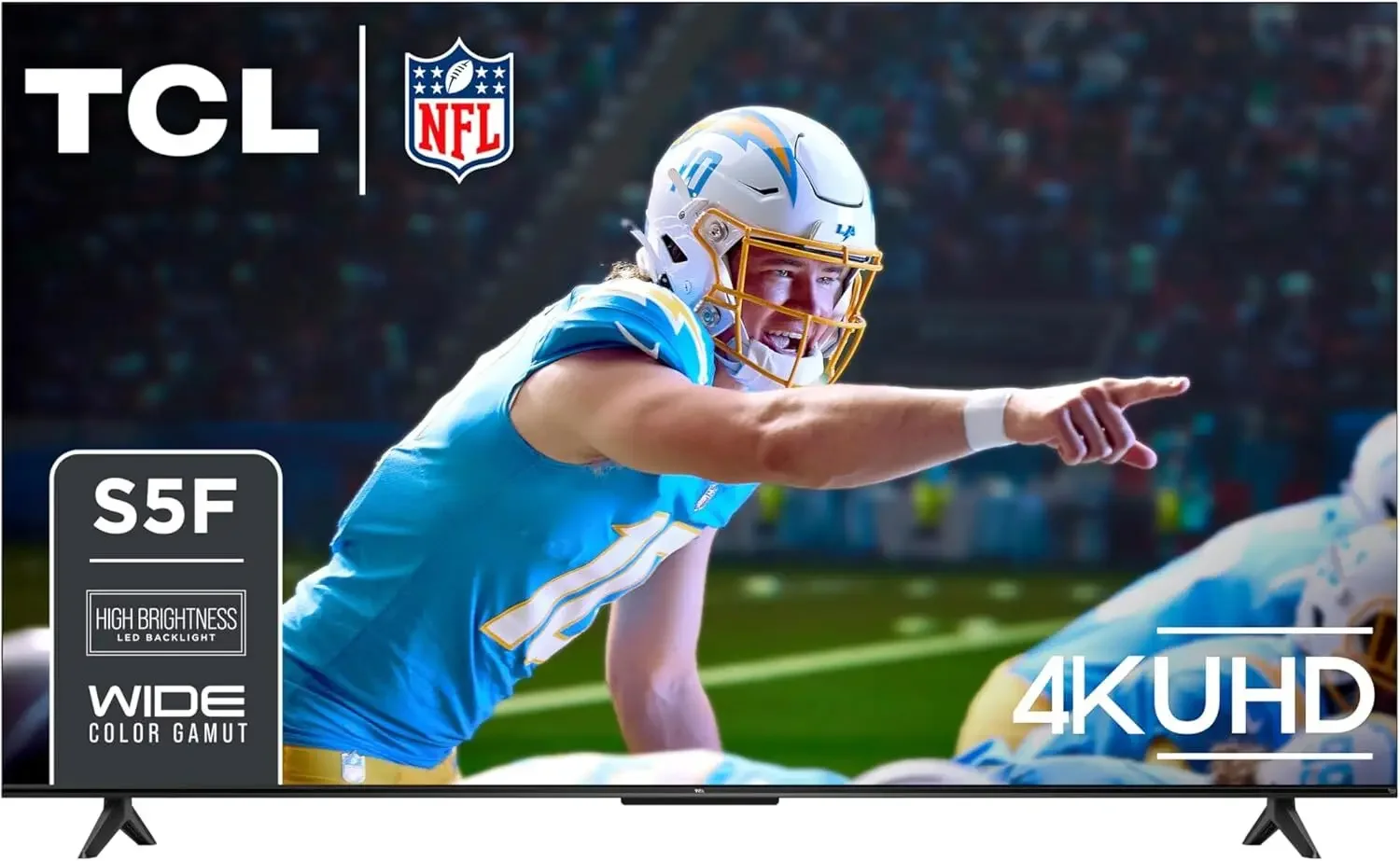 تلفزيون TCL 55 بوصة فئة S5 UHD 4K LED Smart Fire (55S551F، موديل 2024)، Vision، HDR PRO+، Dolby Atmos، Alexa مدمج مع صوت