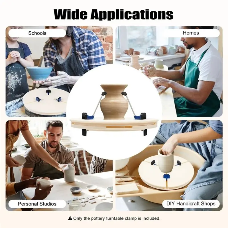 Clamp Art Teaching Turntable, 1Set For Art Repair Tool, For Beginner Can Automatically Find The Repair Center