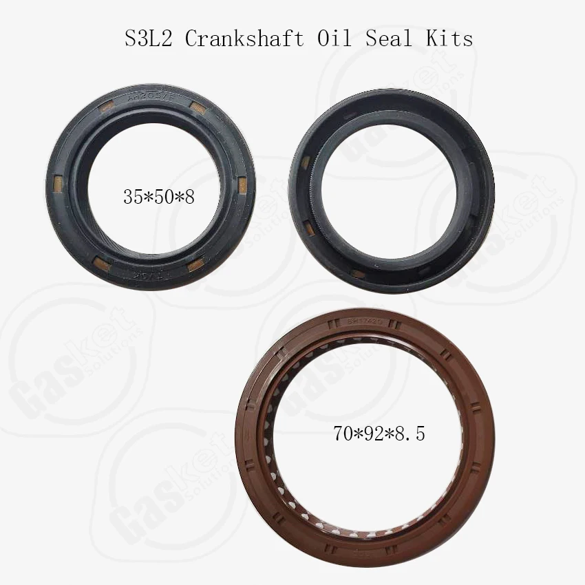 4P10 K4N K3M K4M S4L S4L2 S3L S3L2 6DS7-1 6DS7-3 Front Rear crankshaft oil seal sets For Mitsubishi engine Parts AH2057F AH3519E