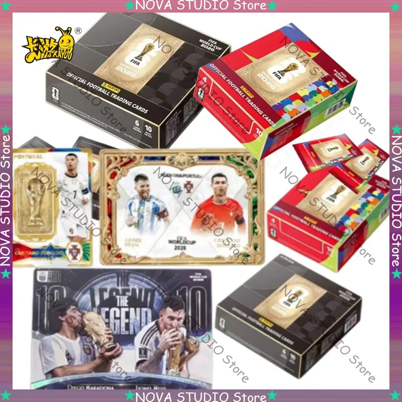 Оригинальные коллекционные карточки PANINI KAYOU FIFA World Cup 2026 с соединяющимся узором, неограниченный потенциал, изысканный подарок, оригинальная коробка.