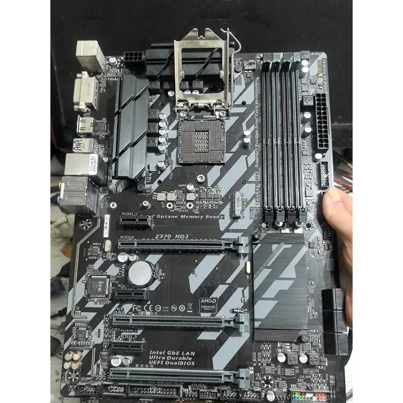 used-for-gigabyte-z370-hd3-used-board-with-i-o-shield-lga1151-atx-support-8th-9th-gen-cpu-ddr4