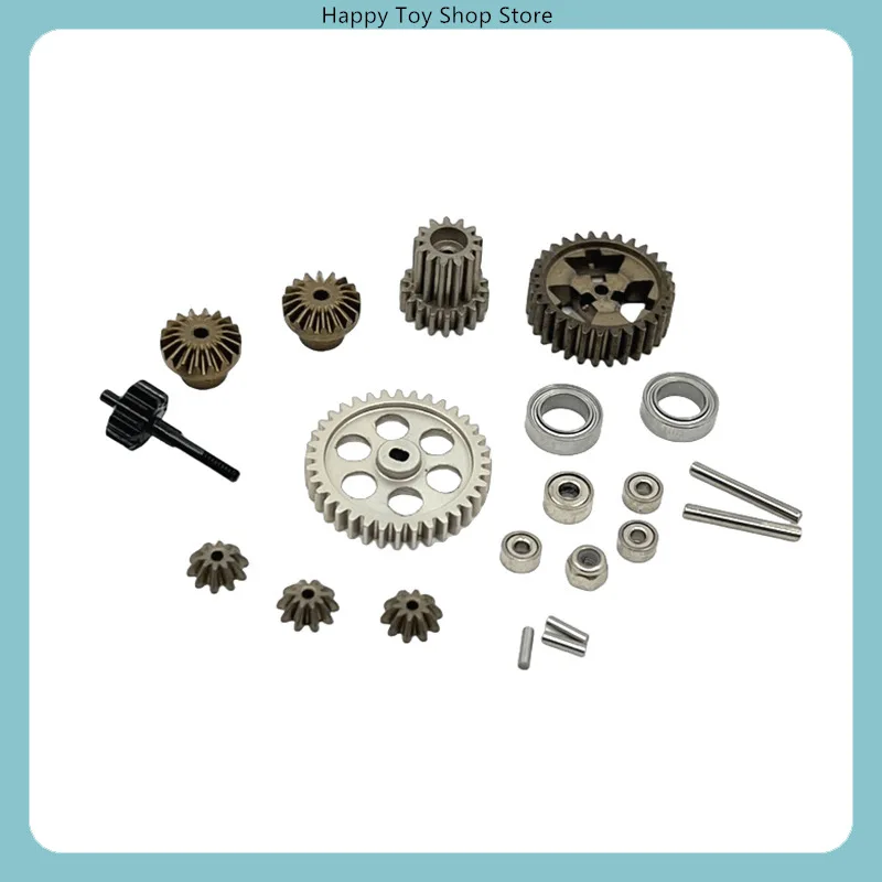 

Metal Upgrade Rear Gearbox Gear & Bearings Kit for 1/24 RC Car Spare Parts